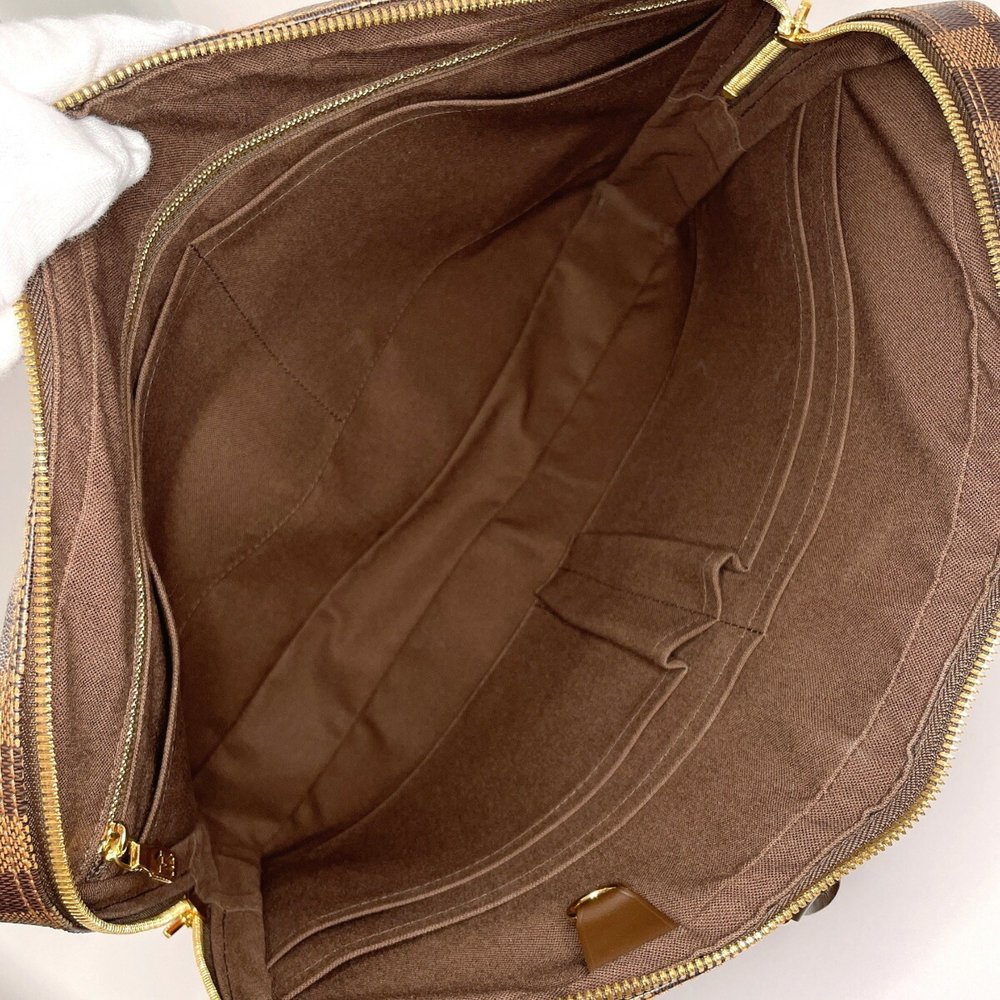 LOUIS VUITTON Louis Vuitton Porte-Document Voyage Bag Men's Damier Canvas Bro... - Picture 8 of 12